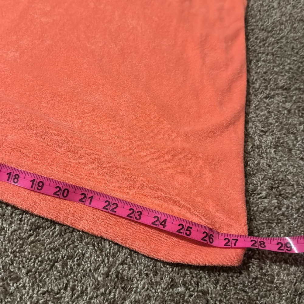 A New Day peachy orange terry cloth tank dress / coverup (XXL) - EUC! - Picture 9 of 10